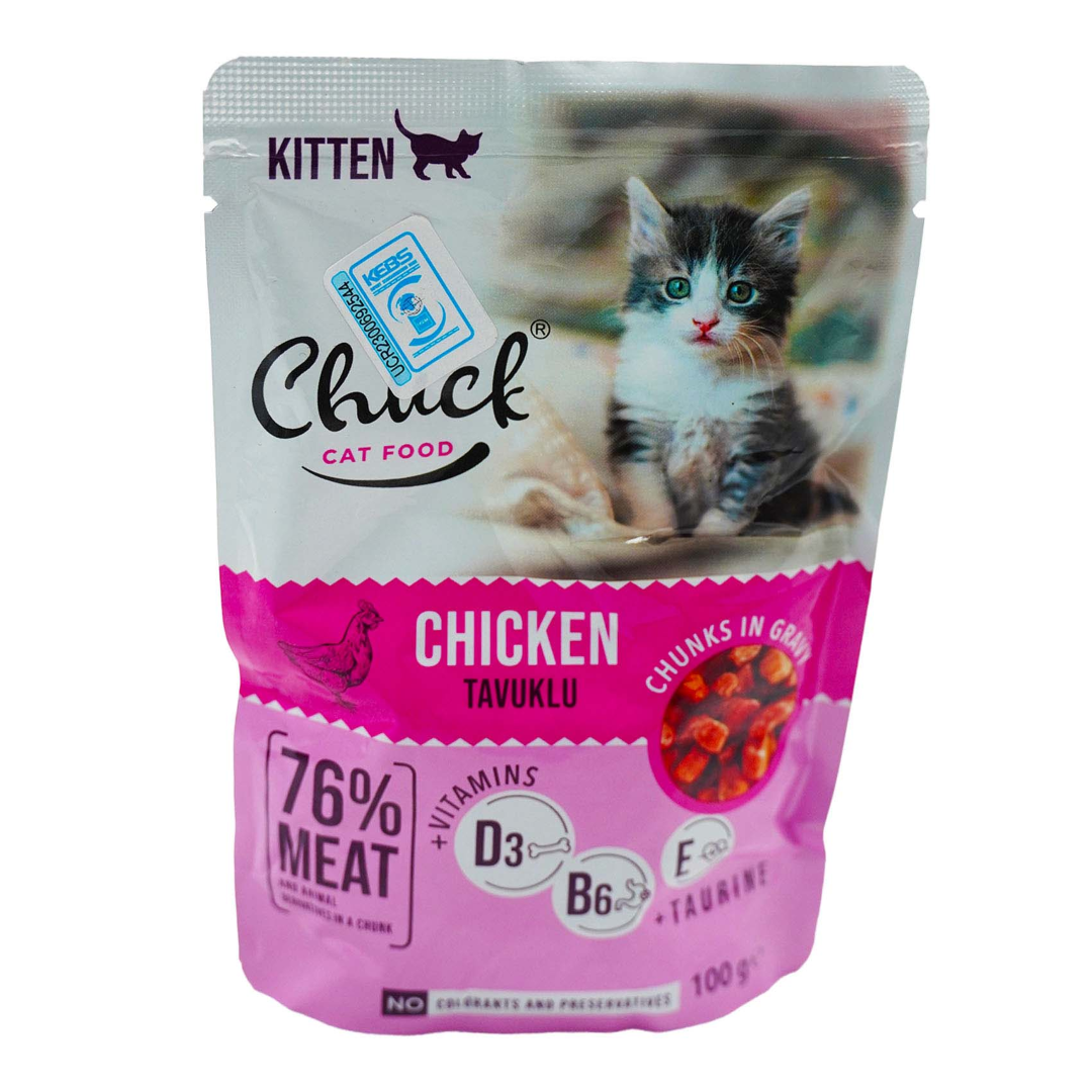 CHUCK POUCH KITTEN CHICKEN 100G